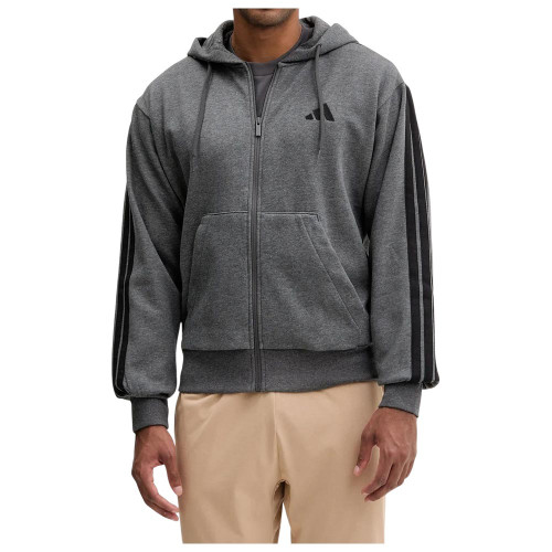 Adidas Ανδρική ζακέτα Essentials 3-Stripes Fleece Hoodie